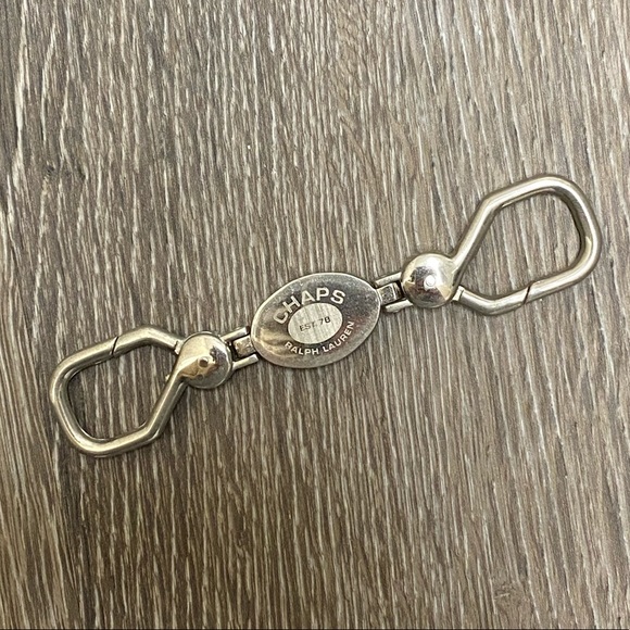 Chaps Accessories - Vtg Chaps Ralph Lauren Keychain Double Clasp GUC